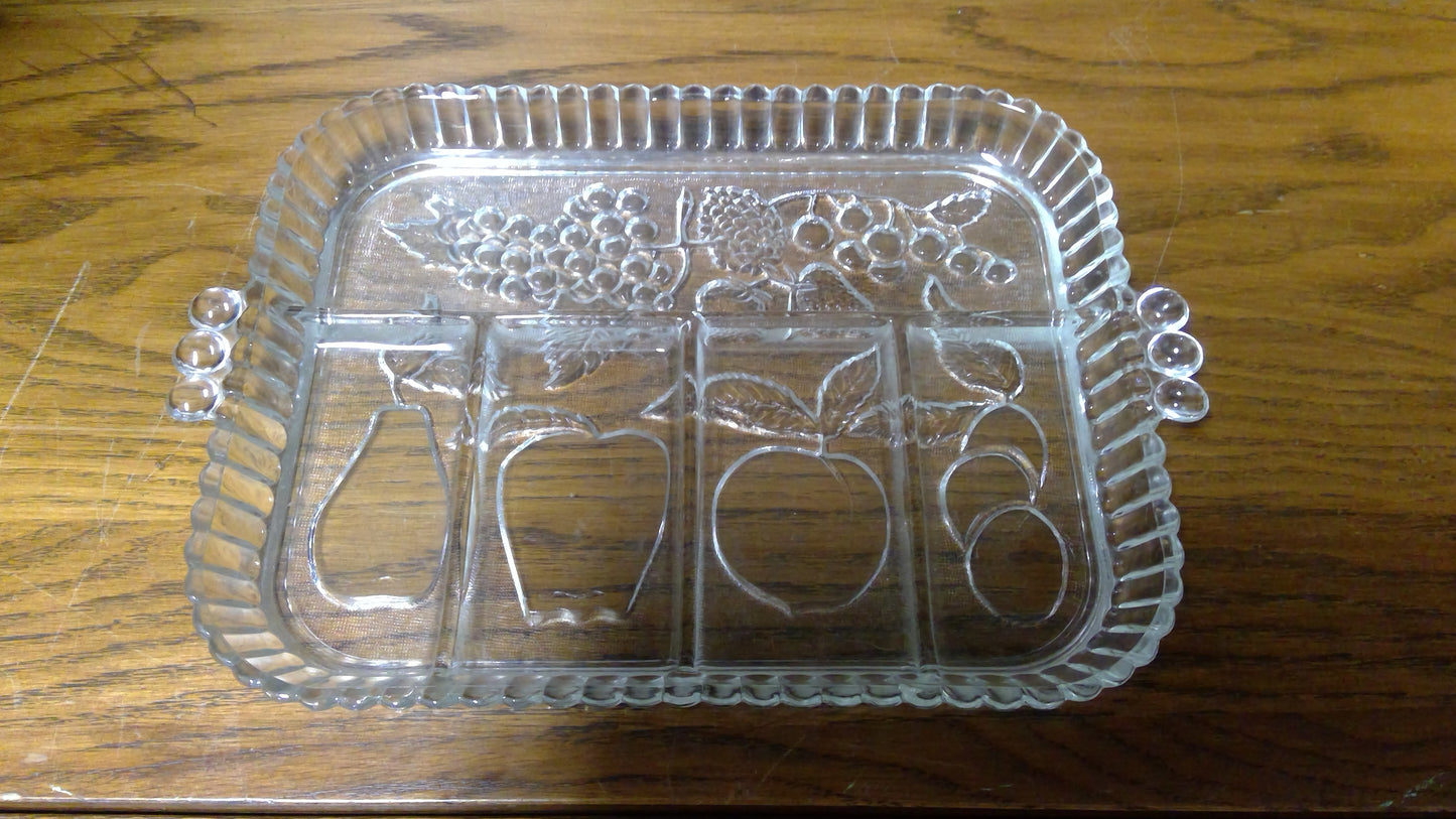 Fruit Patterned Relish Dish