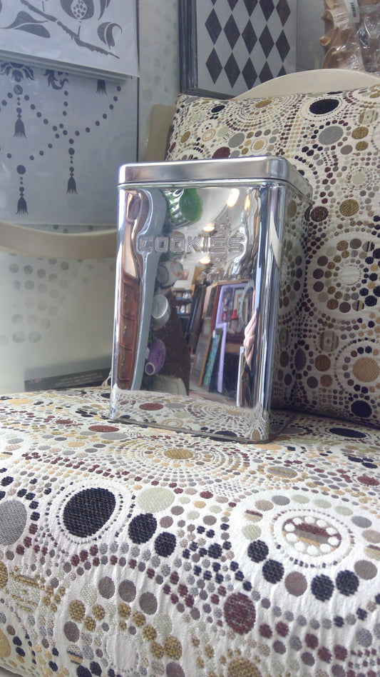 1960s Chrome Cookie Jar