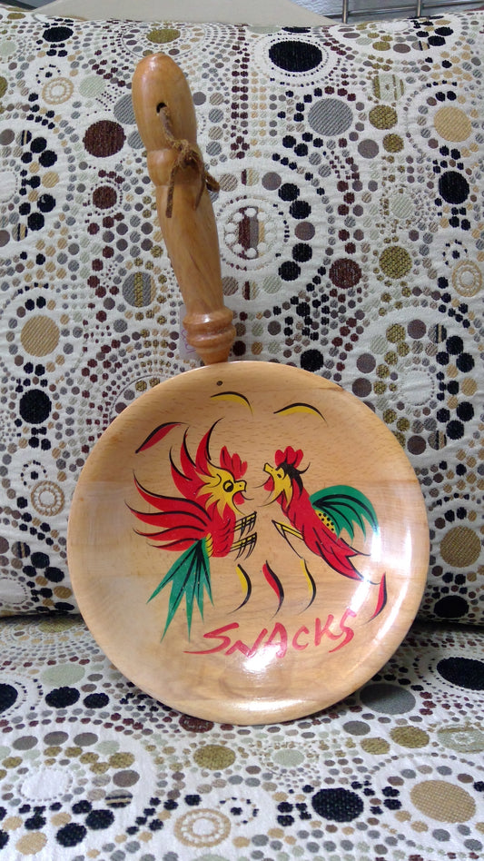 Vintage Wood Snack bowl