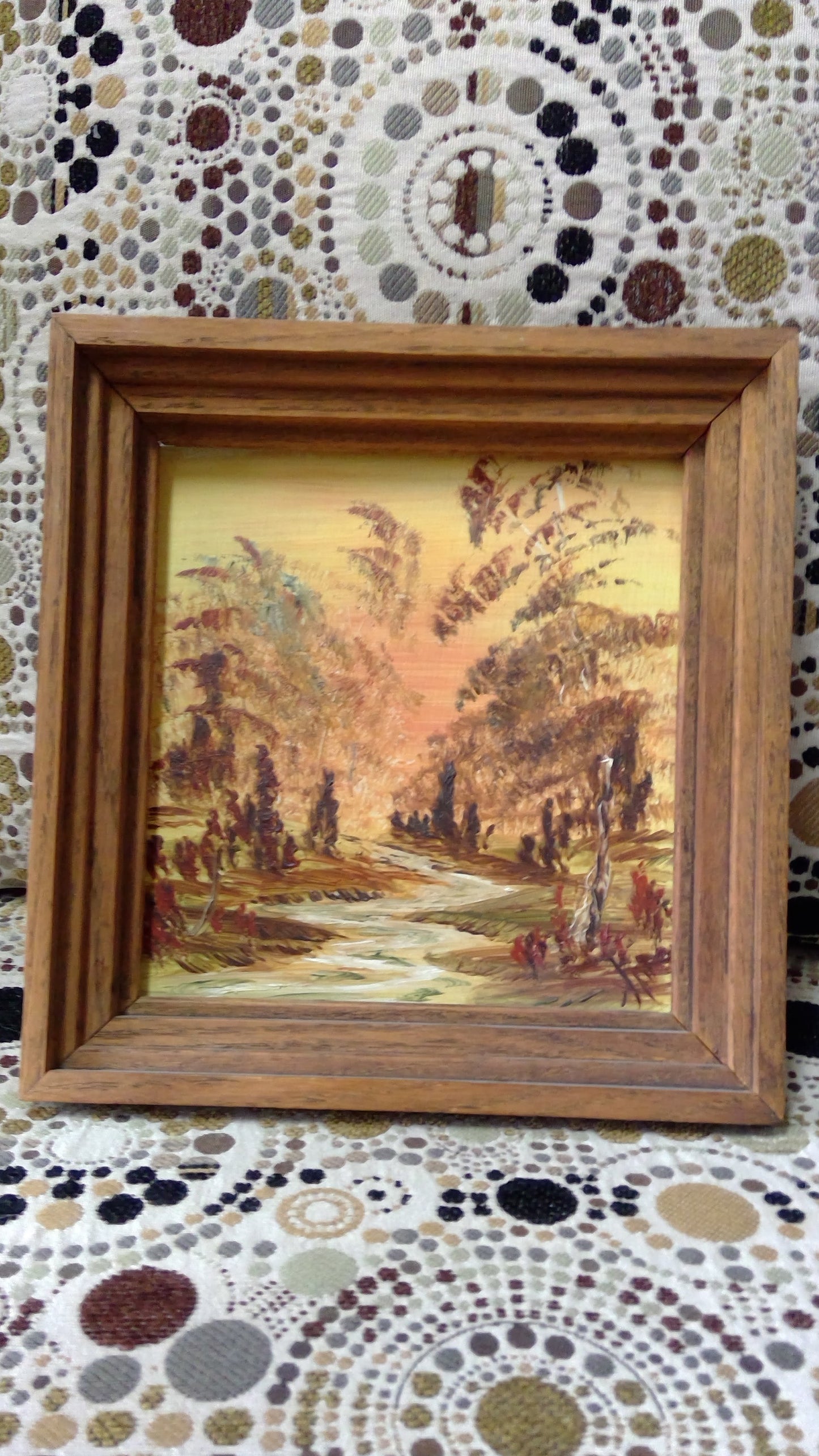 Vintage Wood Painting
