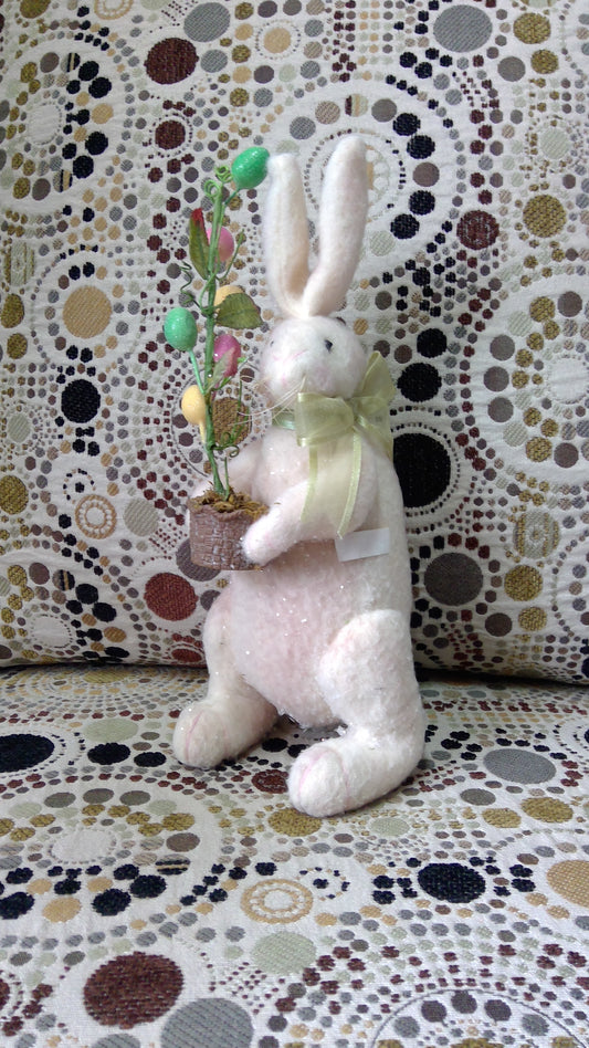 Plush Easter Bunny Statue