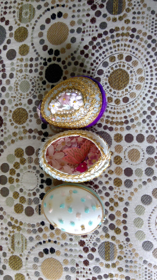 3pc set Handmade decortive Eggs