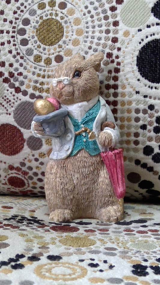 Fancy Rabbit Figurine