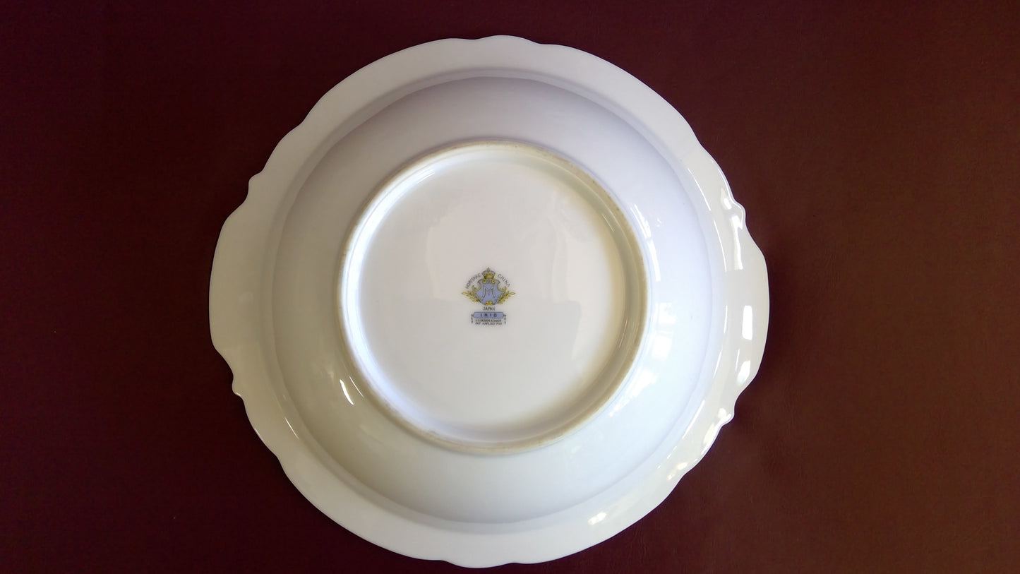 2 pc Dinner Bowls, One with lid. Noritake Iris