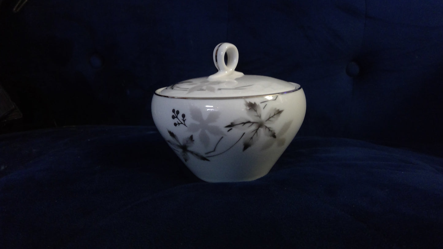 Black and white Floral Sugar bowl