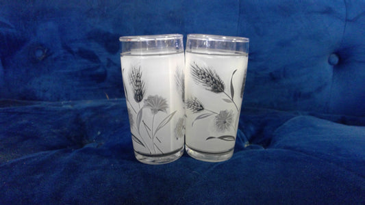 4pcs Libby Silver Small Water Glasses