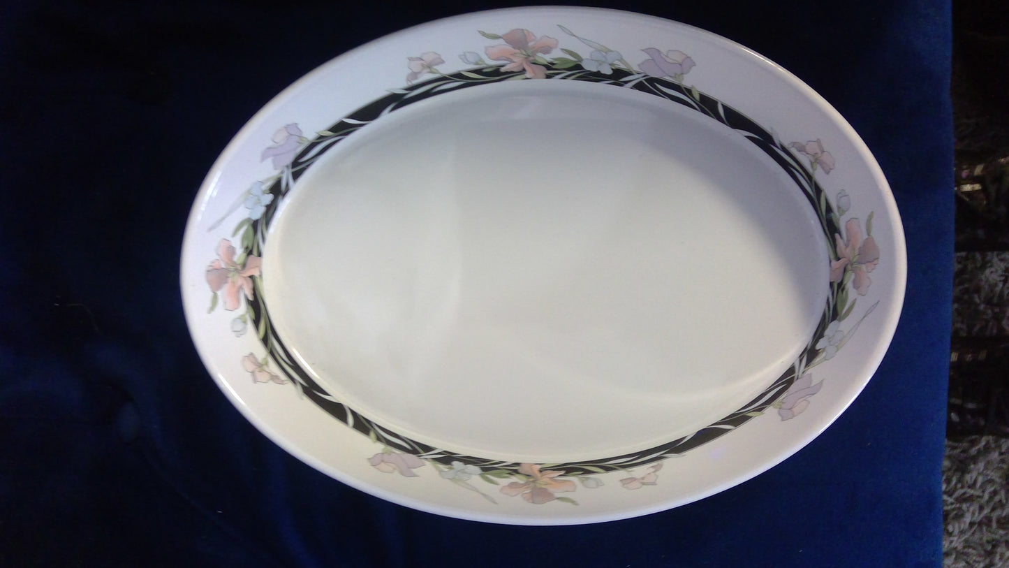 Lavender Iris Serving Platter