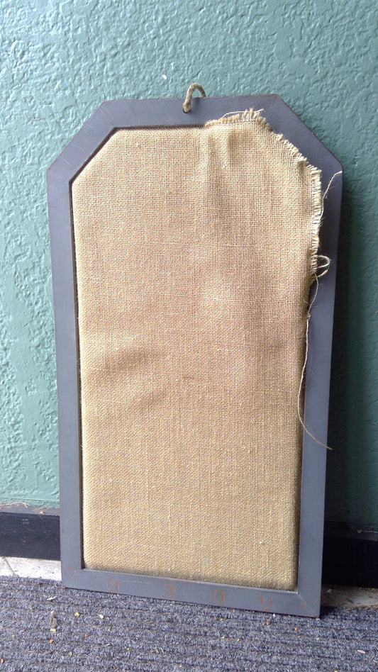 Burlap Cork Board