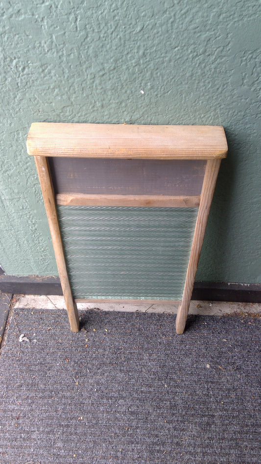 Vintage Glass Wash board