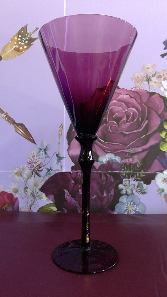Purple Tall Martini Glass