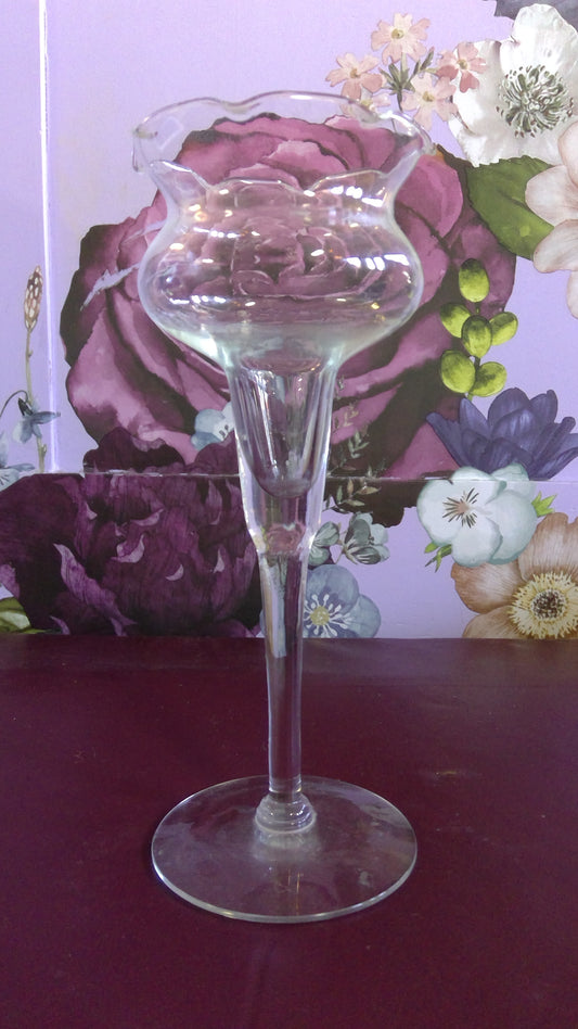 Vintage Stemmed Glass Holder