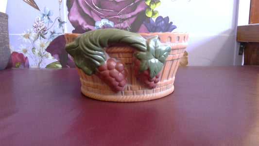 Cermic Grape Vine Basket