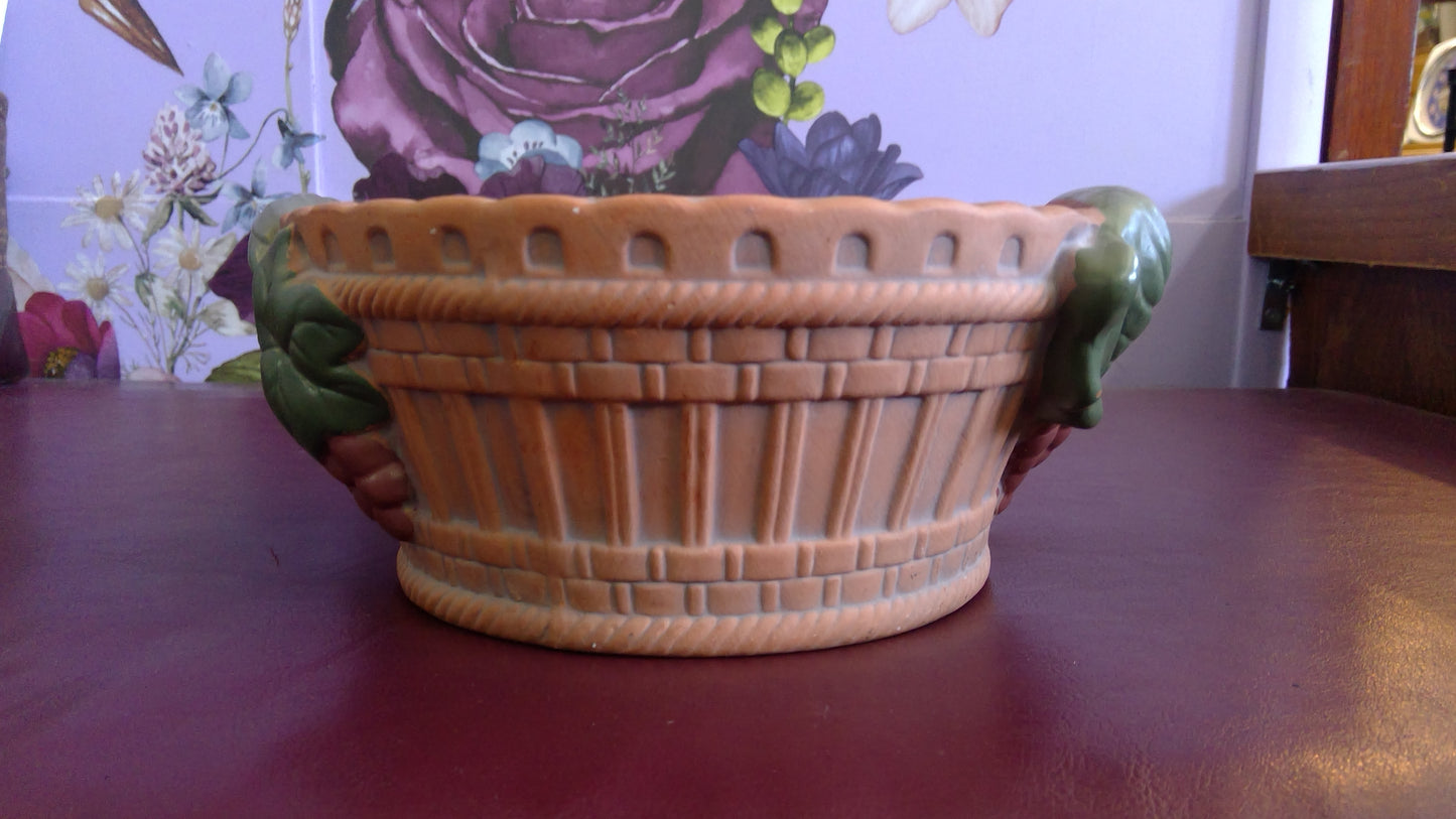 Cermic Grape Vine Basket