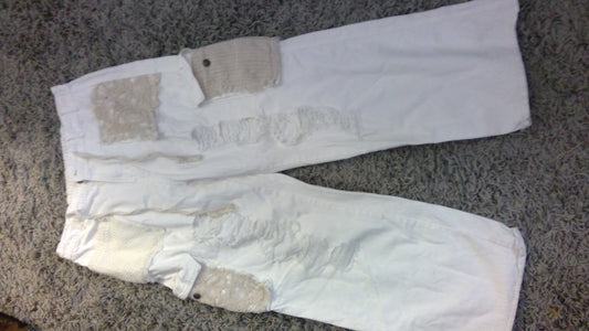 POL distressed cargo pants