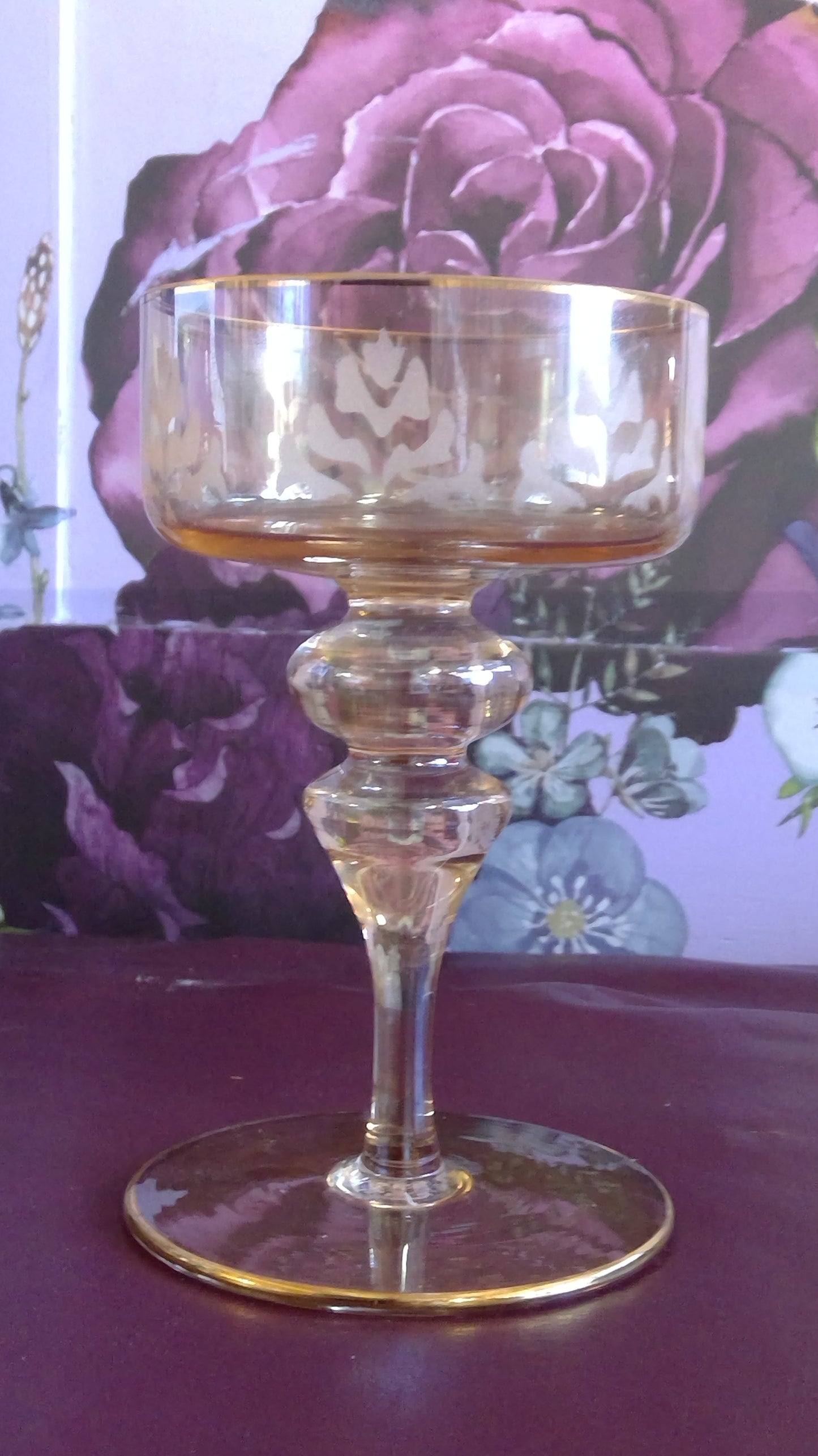 Gold accent Glass