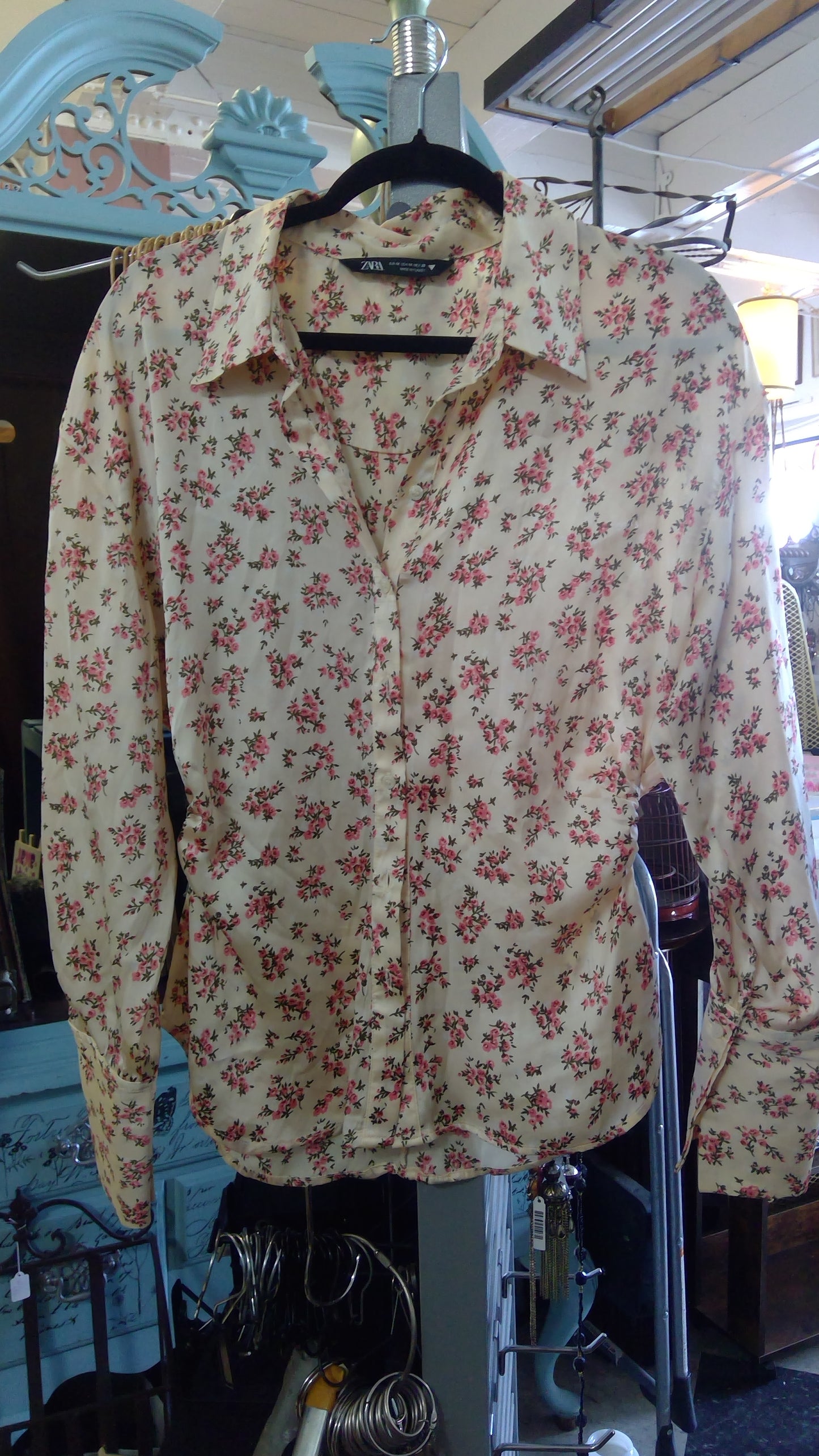 Floral Satin Effect Shirt