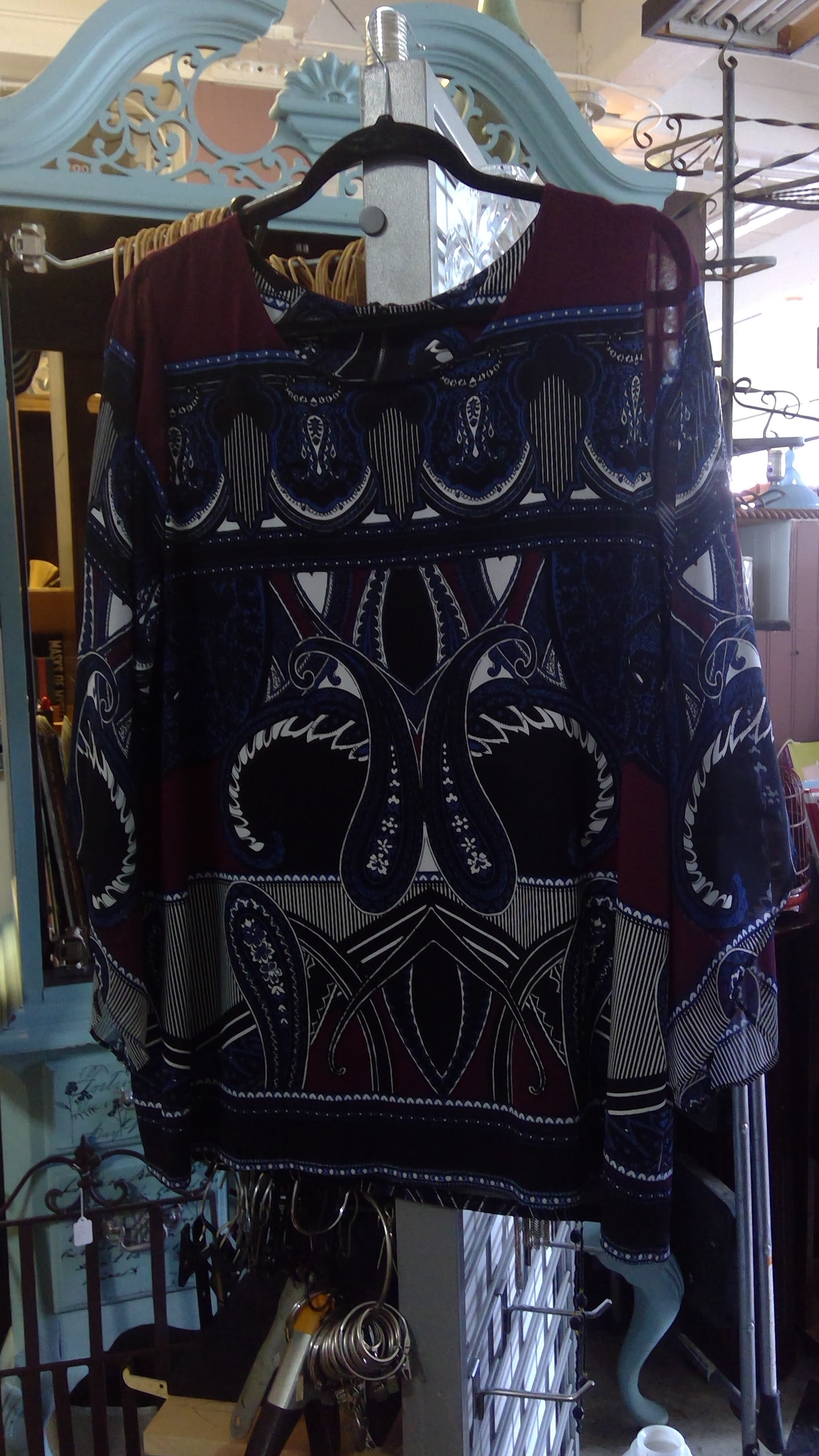 Alfani Paisley Blouse