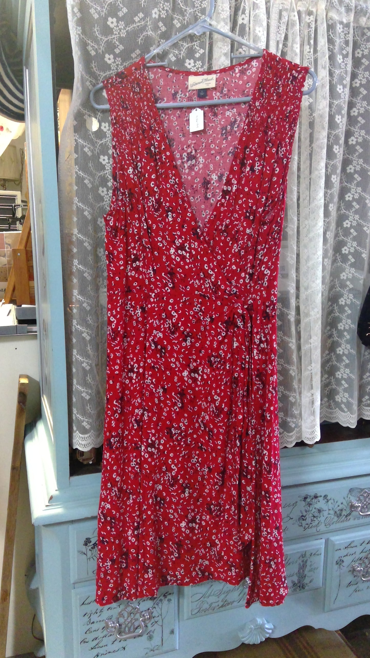 Red Print Dress