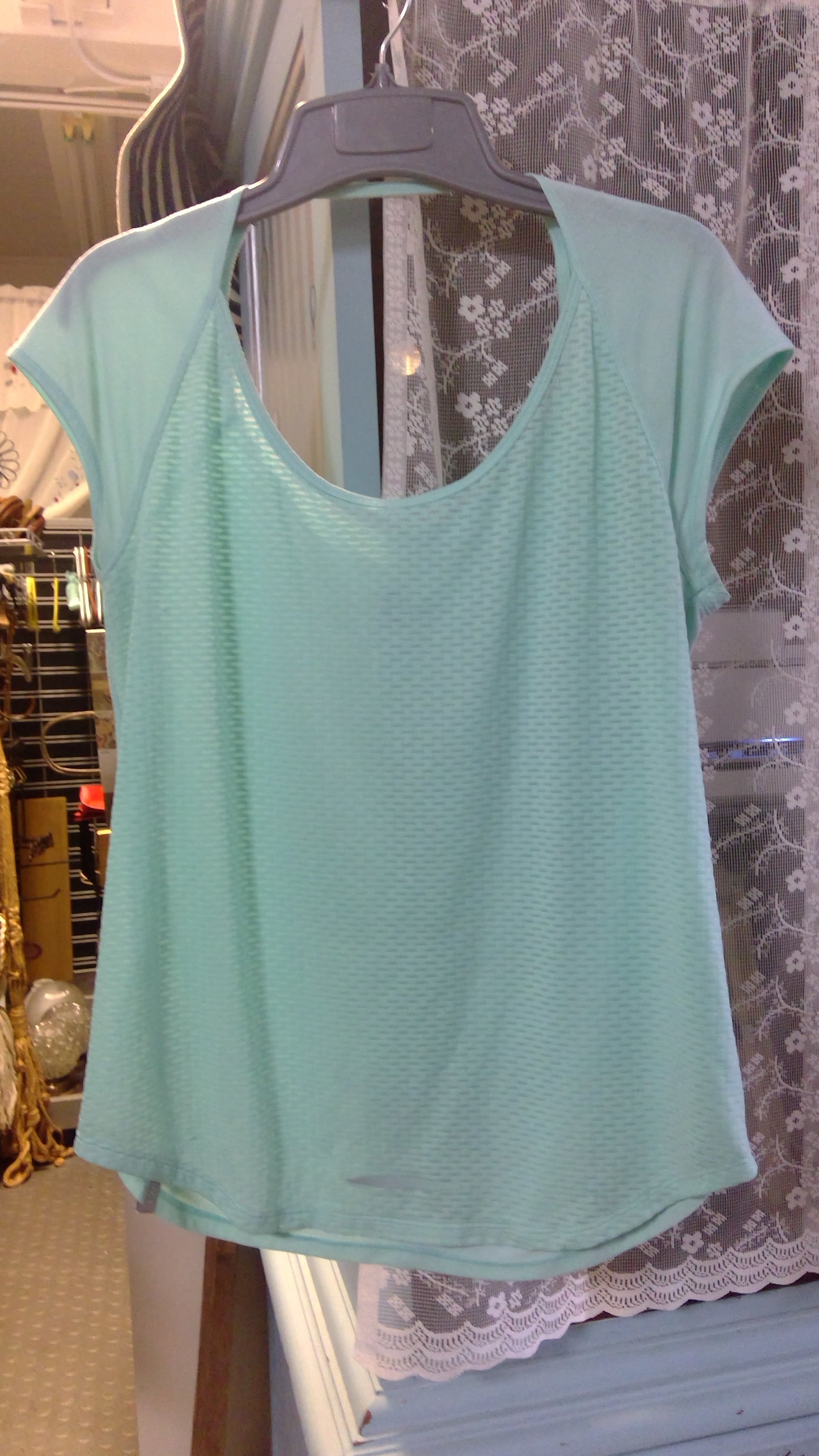 Teal Atheleisure top