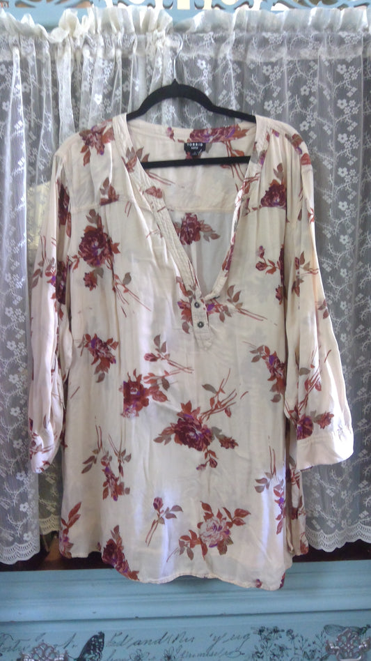 Autumn Floral Blouse
