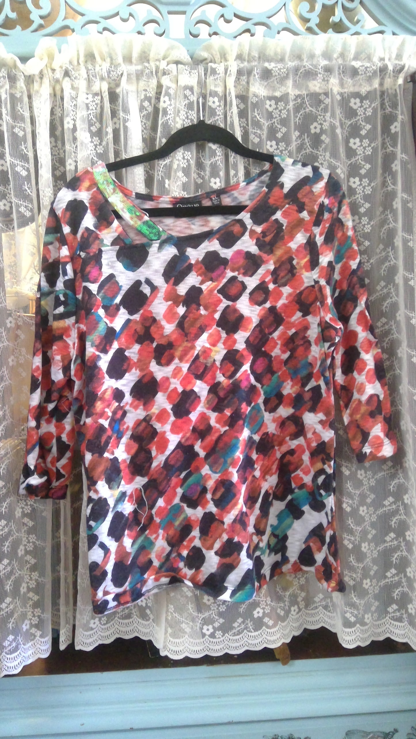 Painted Style Patterned Top