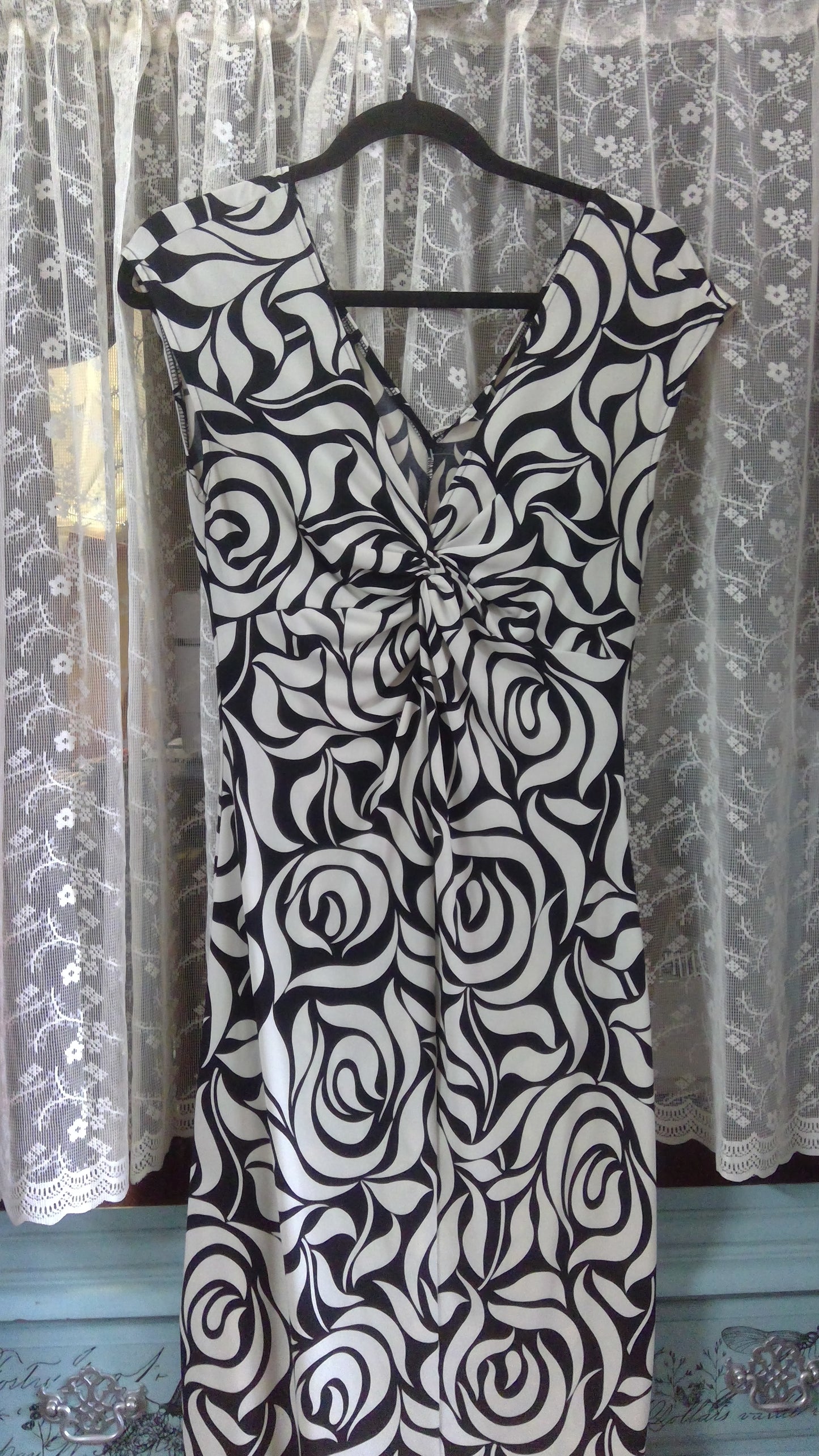 Black and Cream Dress