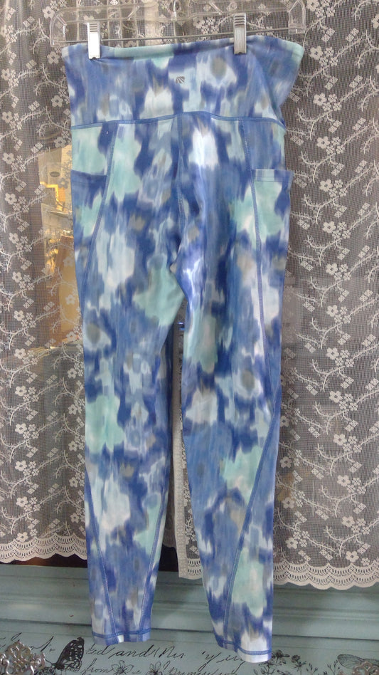 Blue Patterned leggings