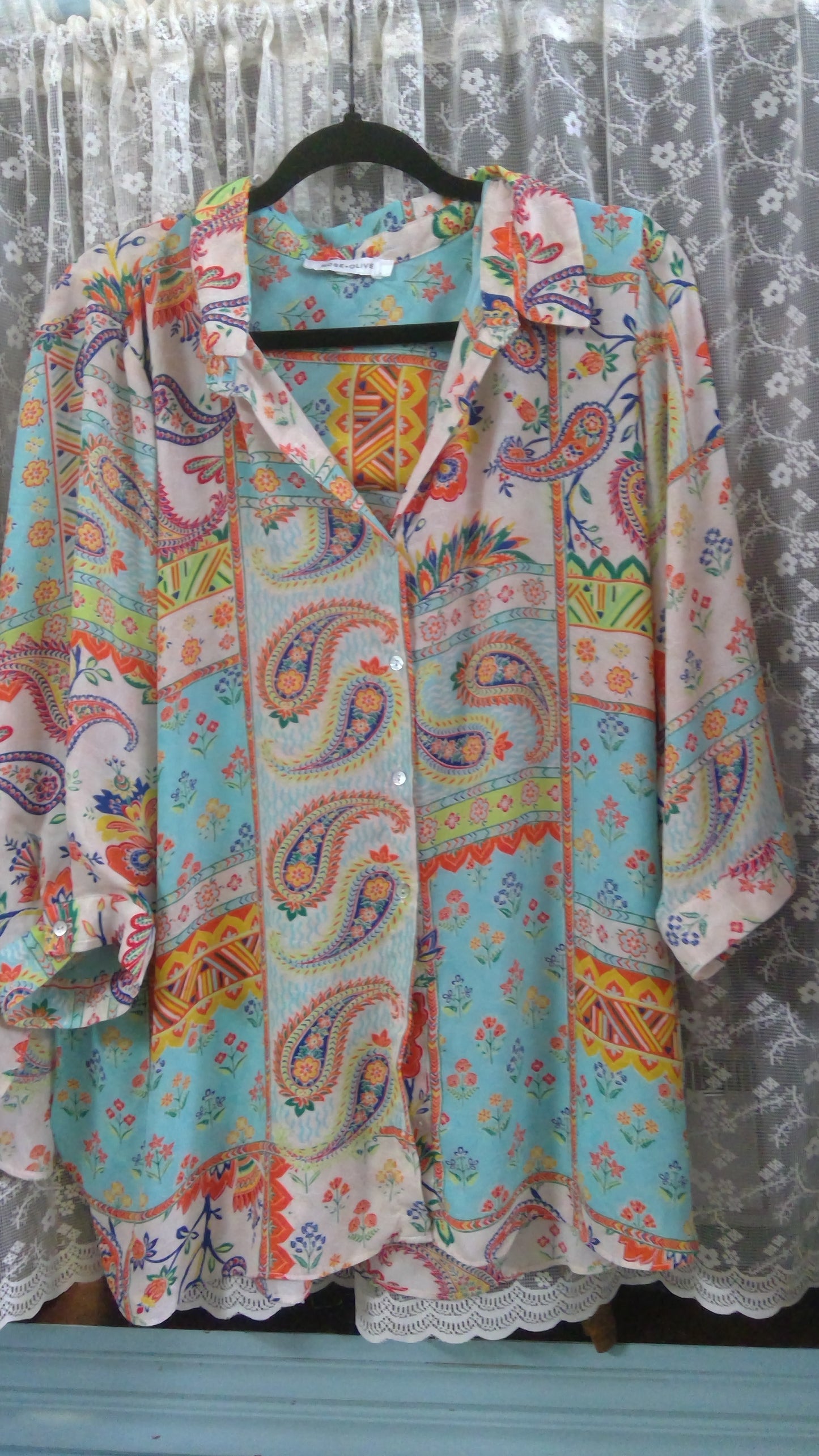 Rose+Olive Colorful Blouse