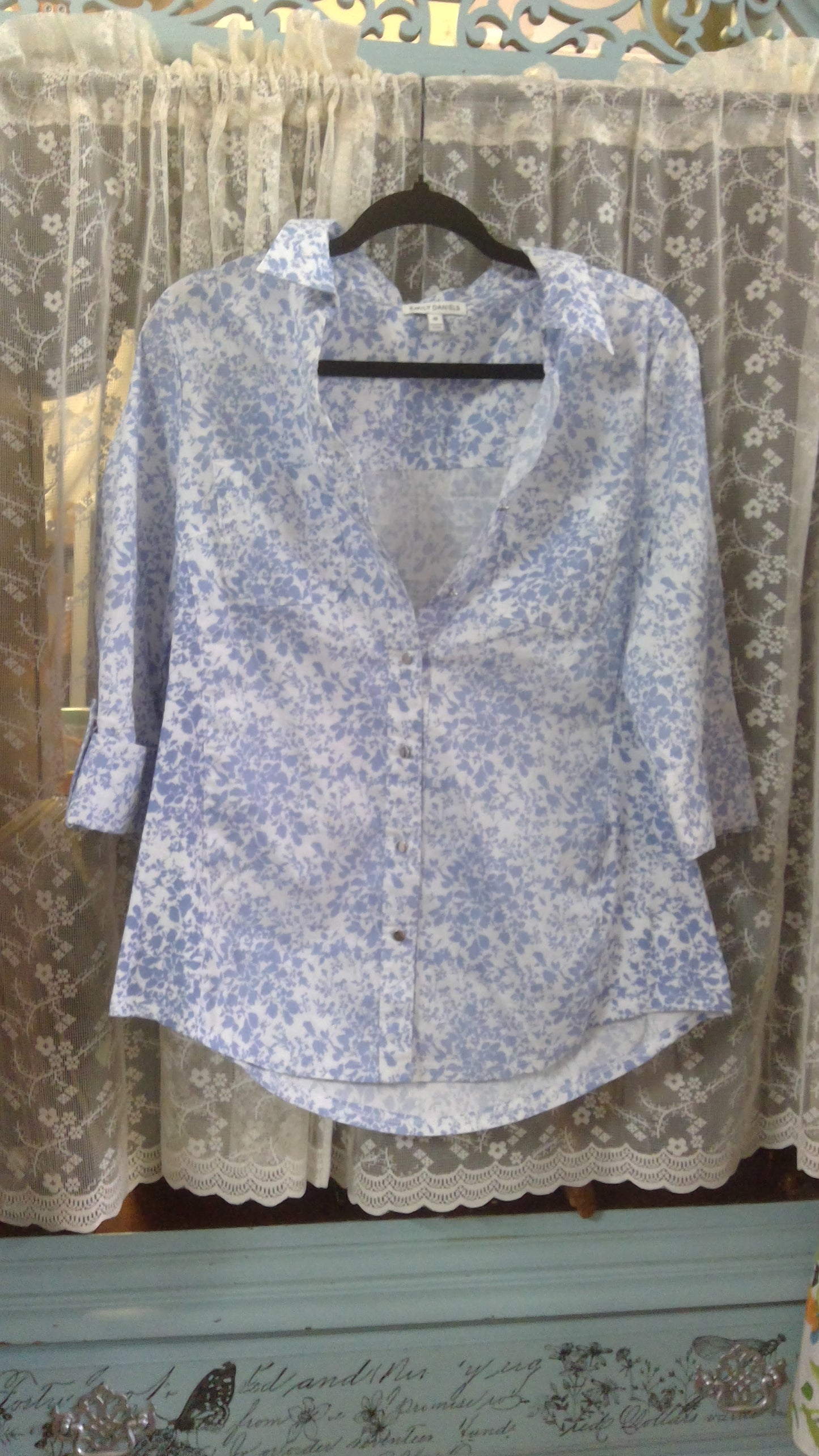 Blue Floral Shirt