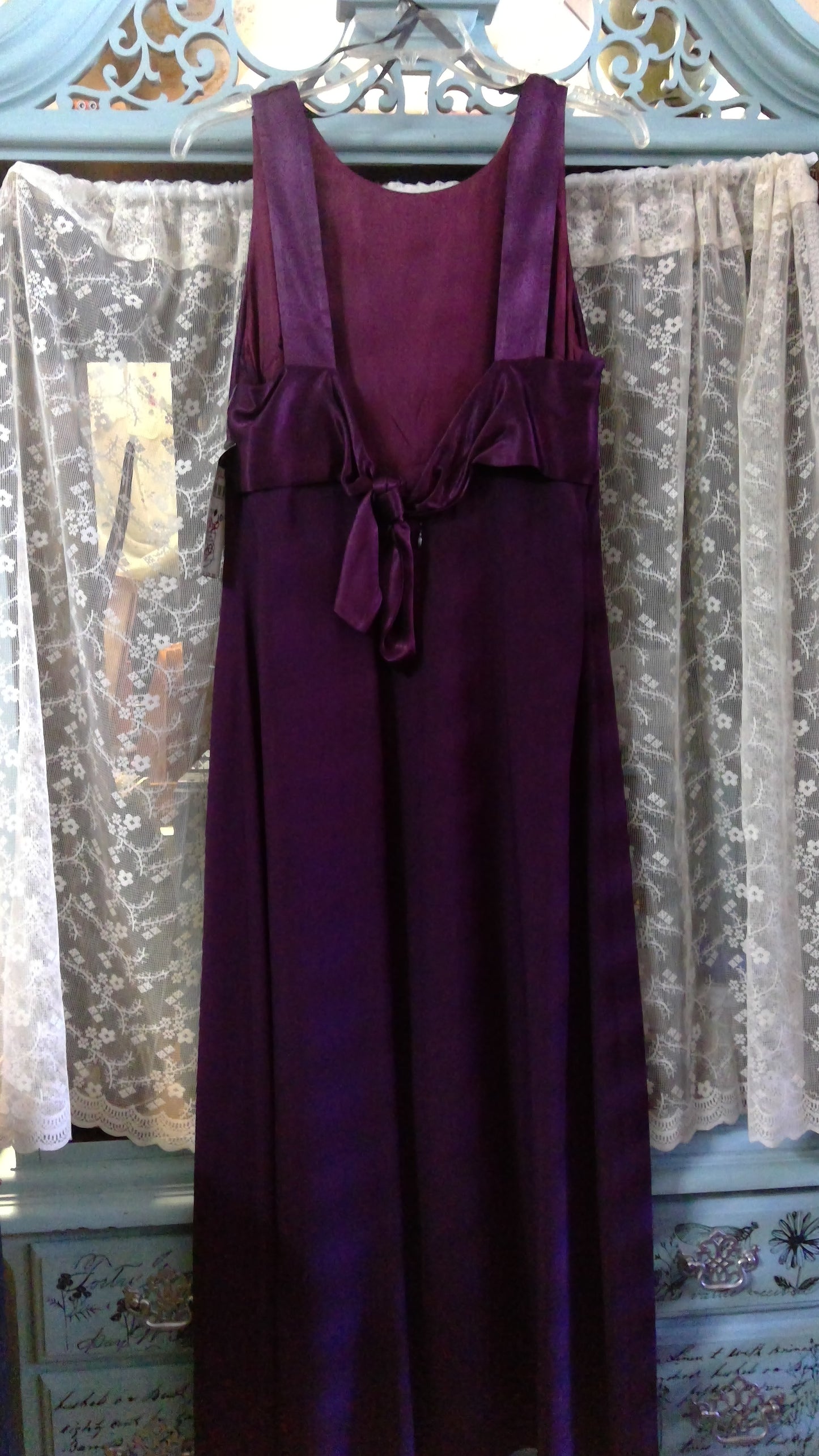 Purple Wine Form Dress By Donna Rocco