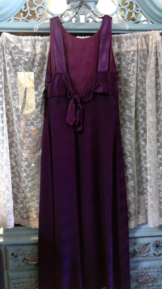 Purple Wine Form Dress By Donna Rocco