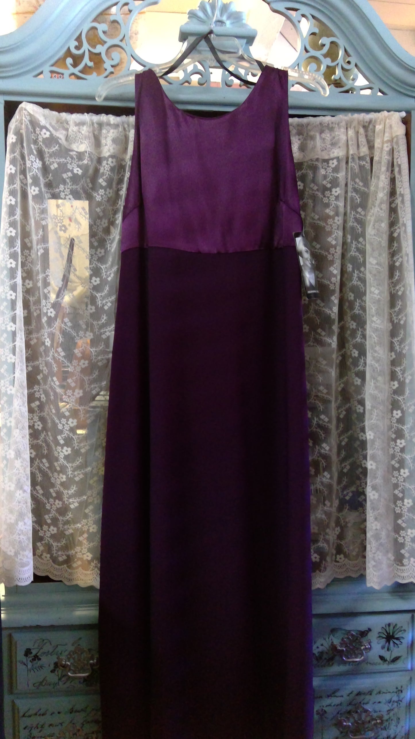 Purple Wine Form Dress By Donna Rocco