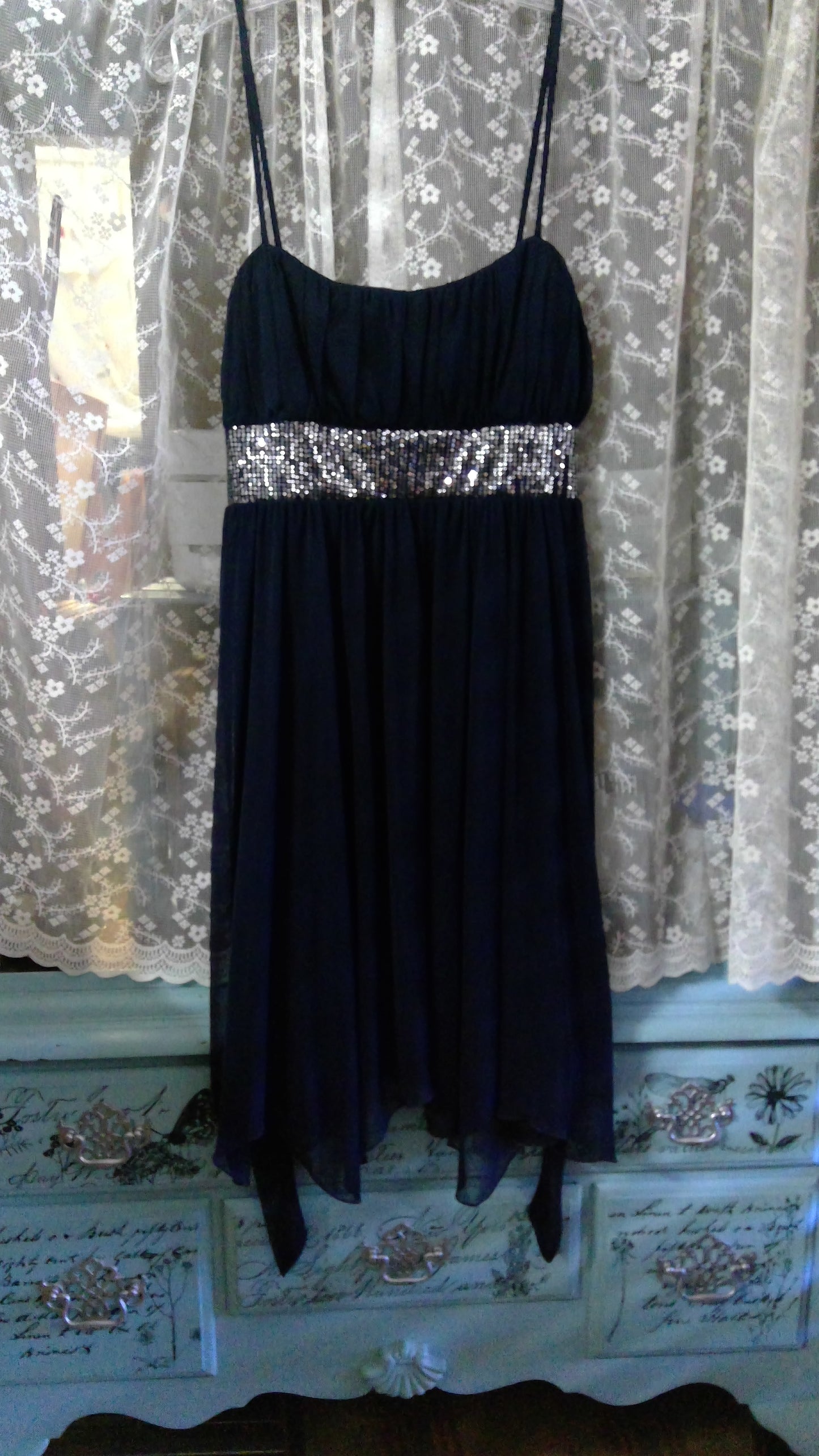 Navy Simple Prom Dress