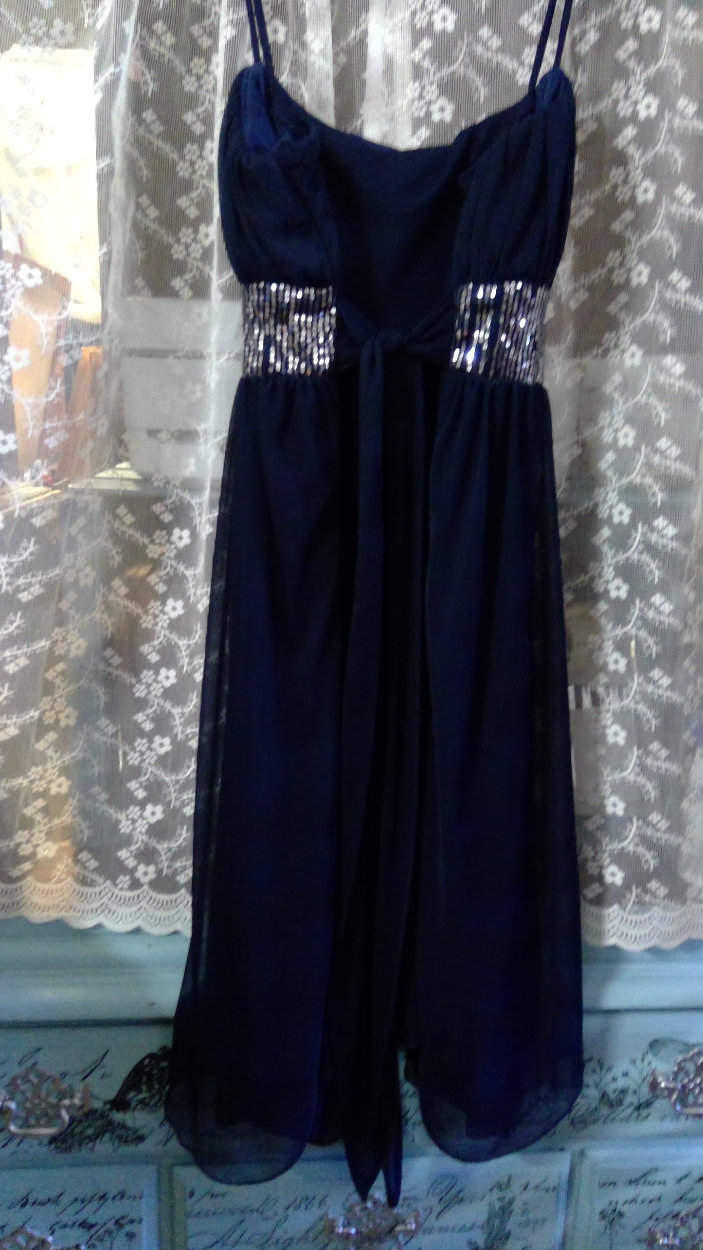 Navy Simple Prom Dress