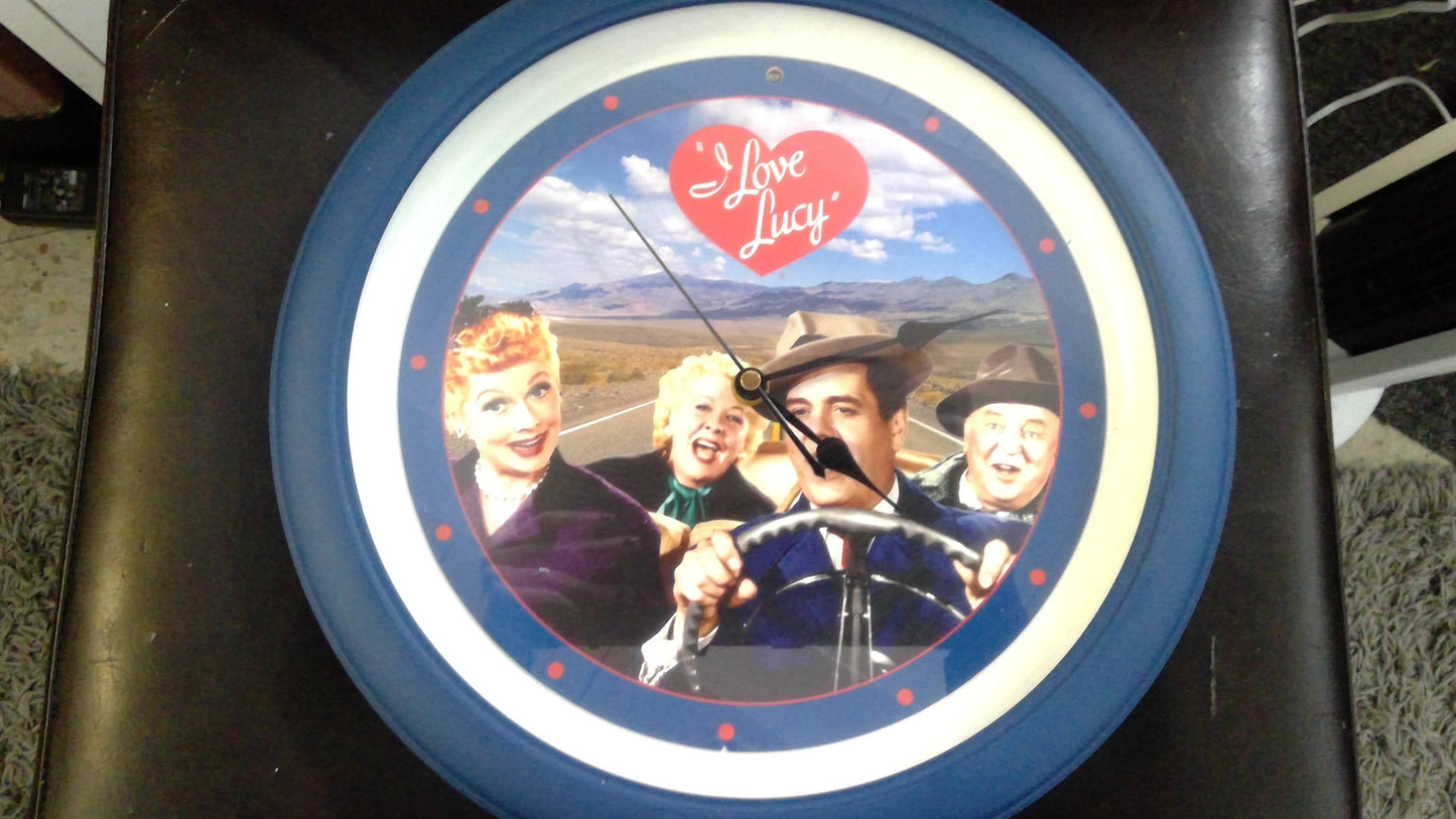 VINTAGE I LOVE LUCY TALKING MUSICAL WALL CLOCK – LUCY, RICKY, FRED & ETHEL