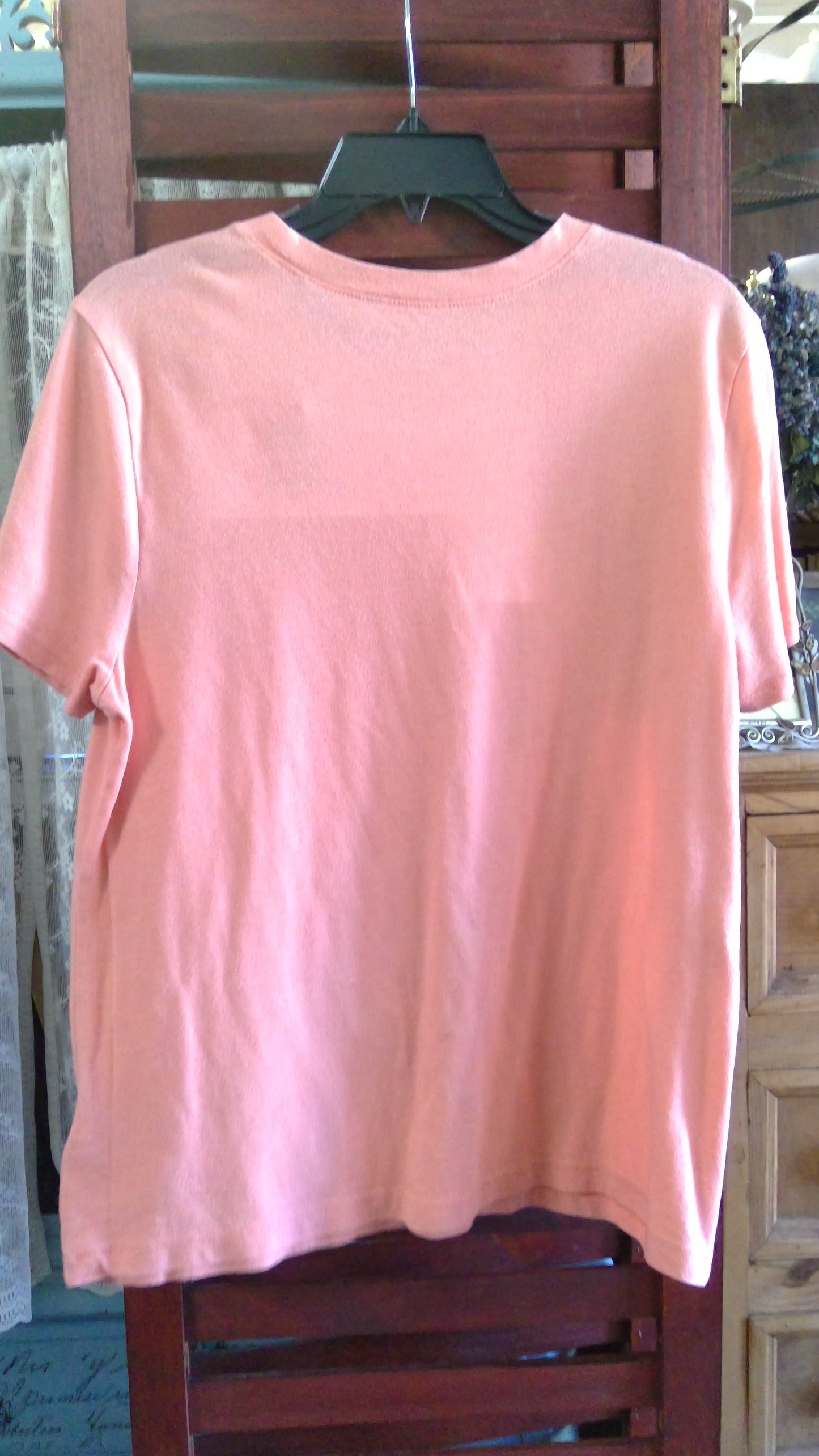 Lucky Brand Baby Pink Logo T-Shirt | 50/50 Cotton Blend | Size L