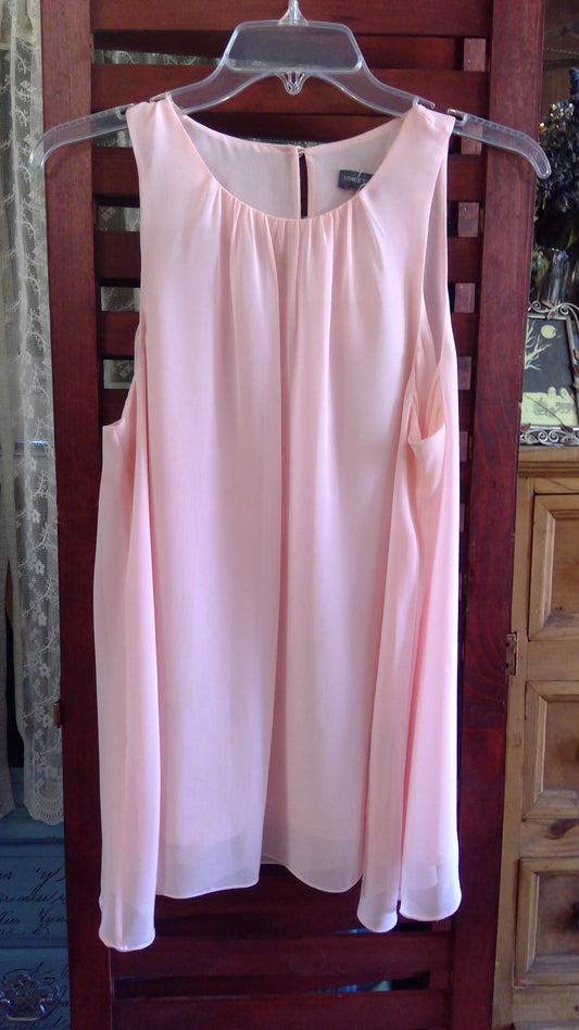 Pink Sheer Tank Top | Vince Camuto | Lightweight Layering Top | Size M