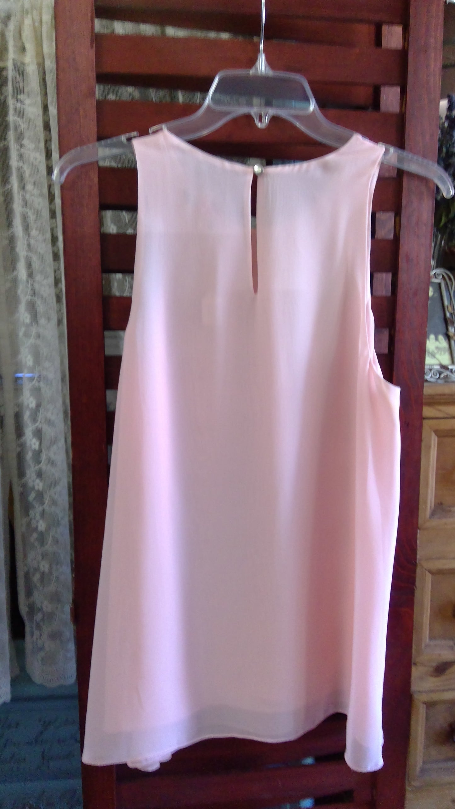 Pink Sheer Tank Top | Vince Camuto | Lightweight Layering Top | Size M
