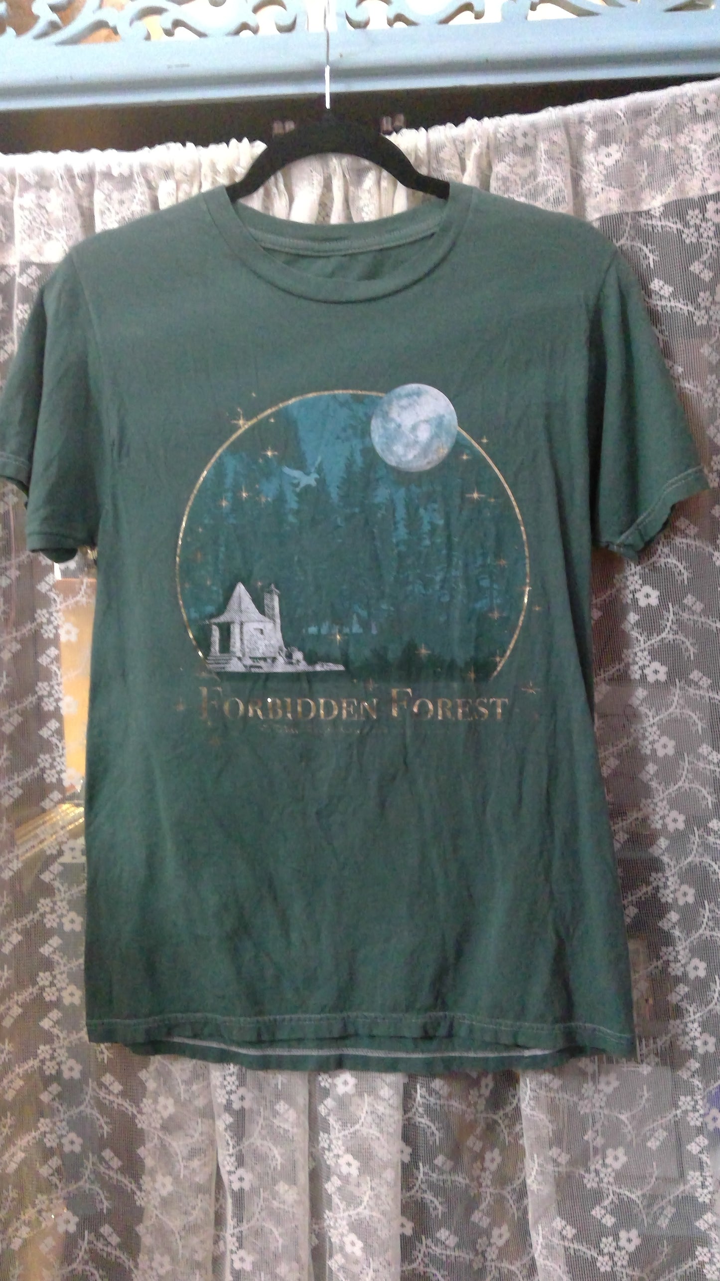 Harry Potter “Forbidden Forest” Graphic T-Shirt | Official Merch | 100% Cotton | Size S