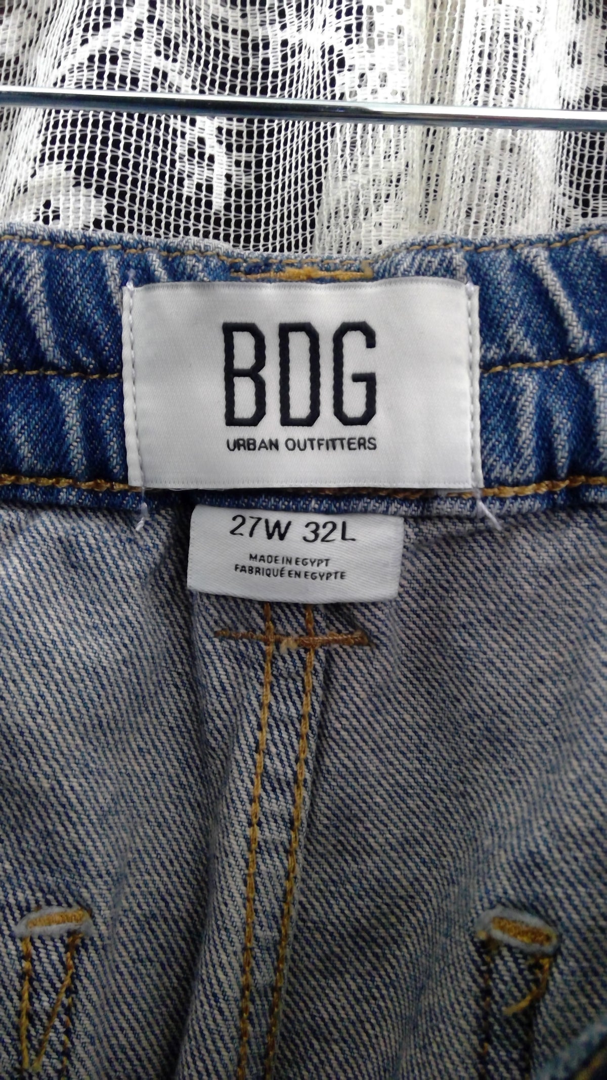 BDG High-Waisted Cargo Jeans | Urban Outfitters | Denim Utility Style | 27W/32L
