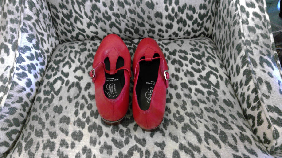 Barbette’s Dancewear Red Leather Women’s Dance Shoes – Size 7.5