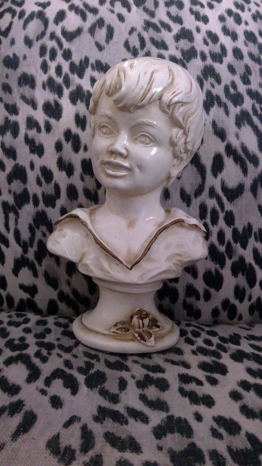 Vintage 1962 Universal Statuary Corp. Sailor Boy Bust Statue