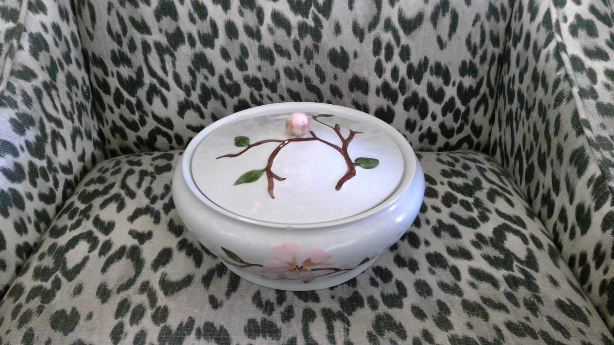 Vintage 1940s Orchard Ware Pink Dogwood Vegetable Bowl