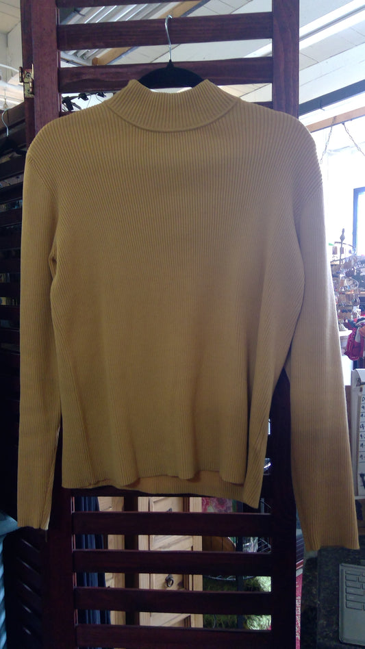 Jones Wear Sport Yellow 100% Cotton Sweater – Size Large