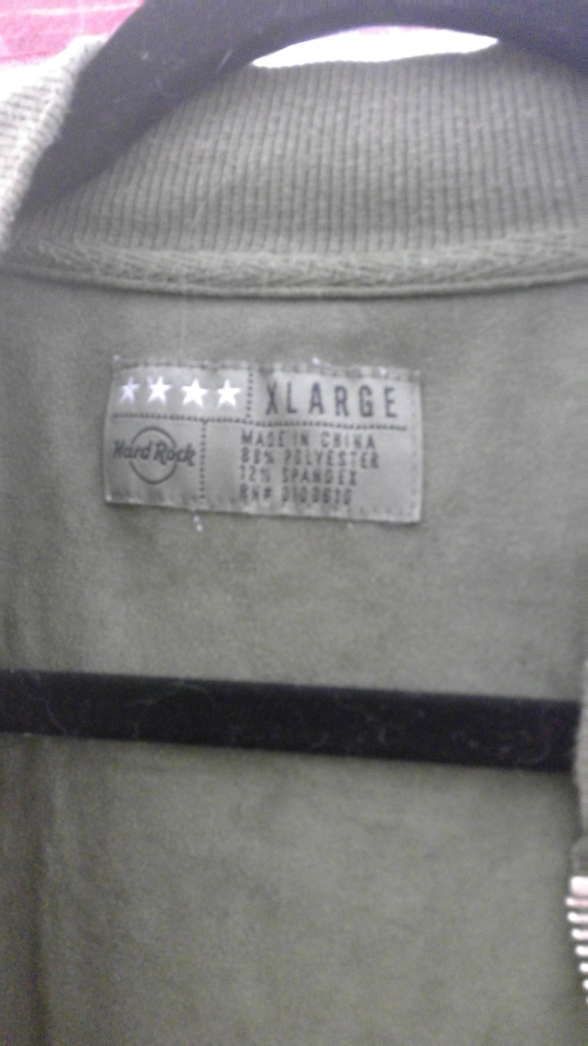 Vintage 2000s Hard Rock Cafe Las Vegas Olive Green Suede-Texture Bomber Jacket – XL