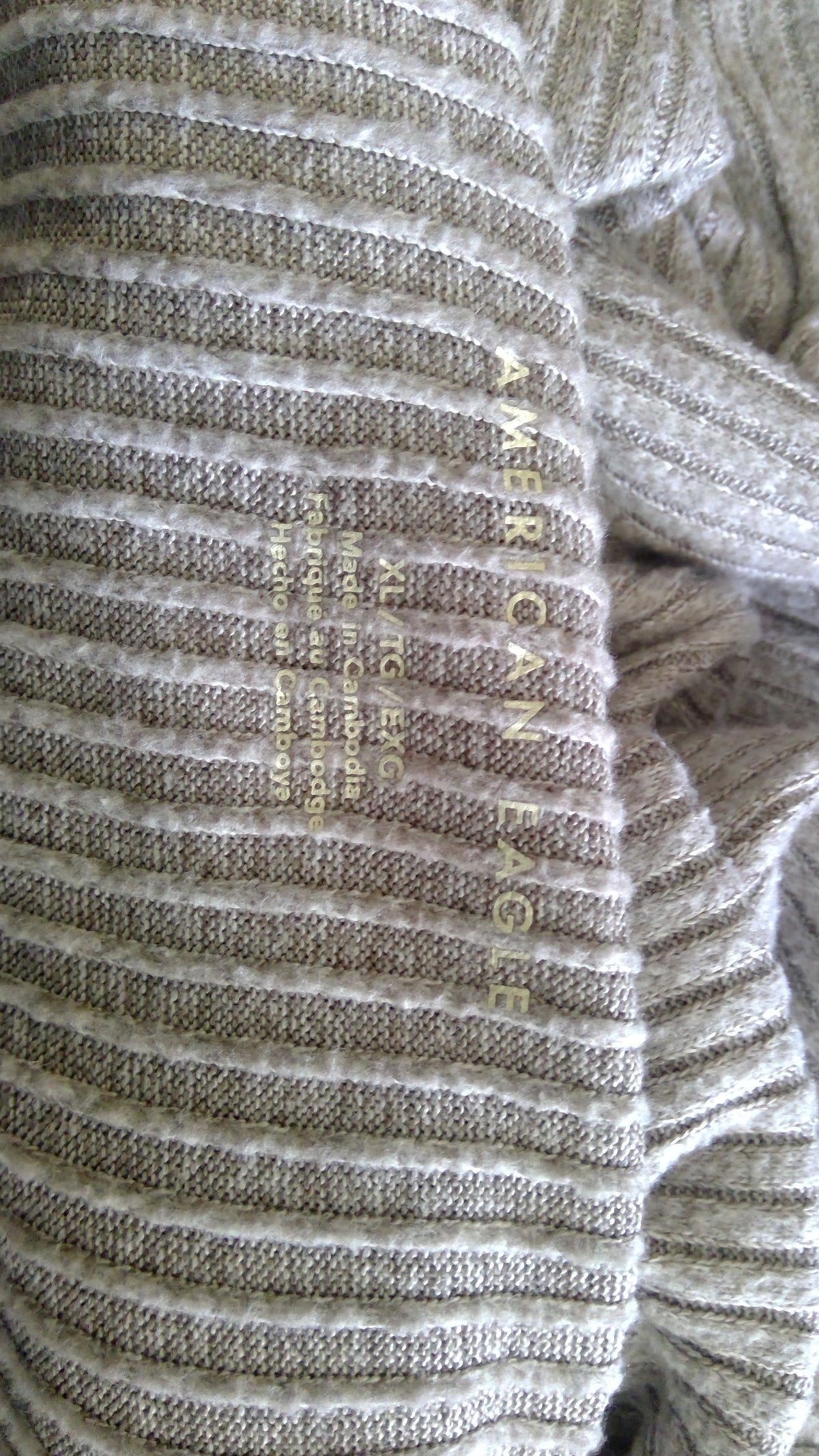 American Eagle 2010s Grey Turtleneck Sweater – Size XL