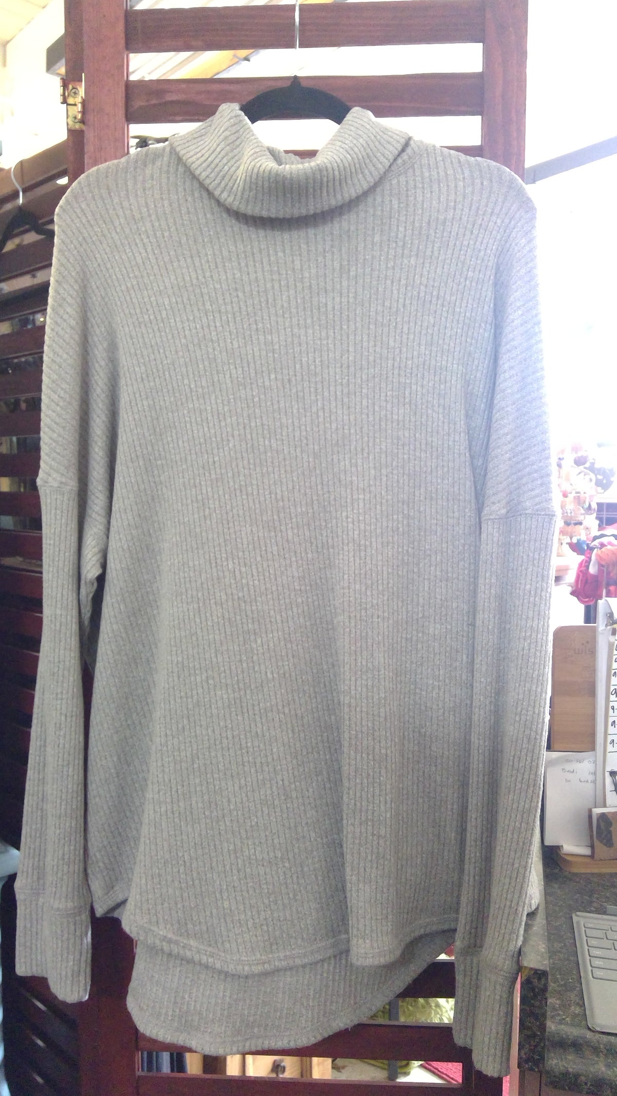American Eagle 2010s Grey Turtleneck Sweater – Size XL