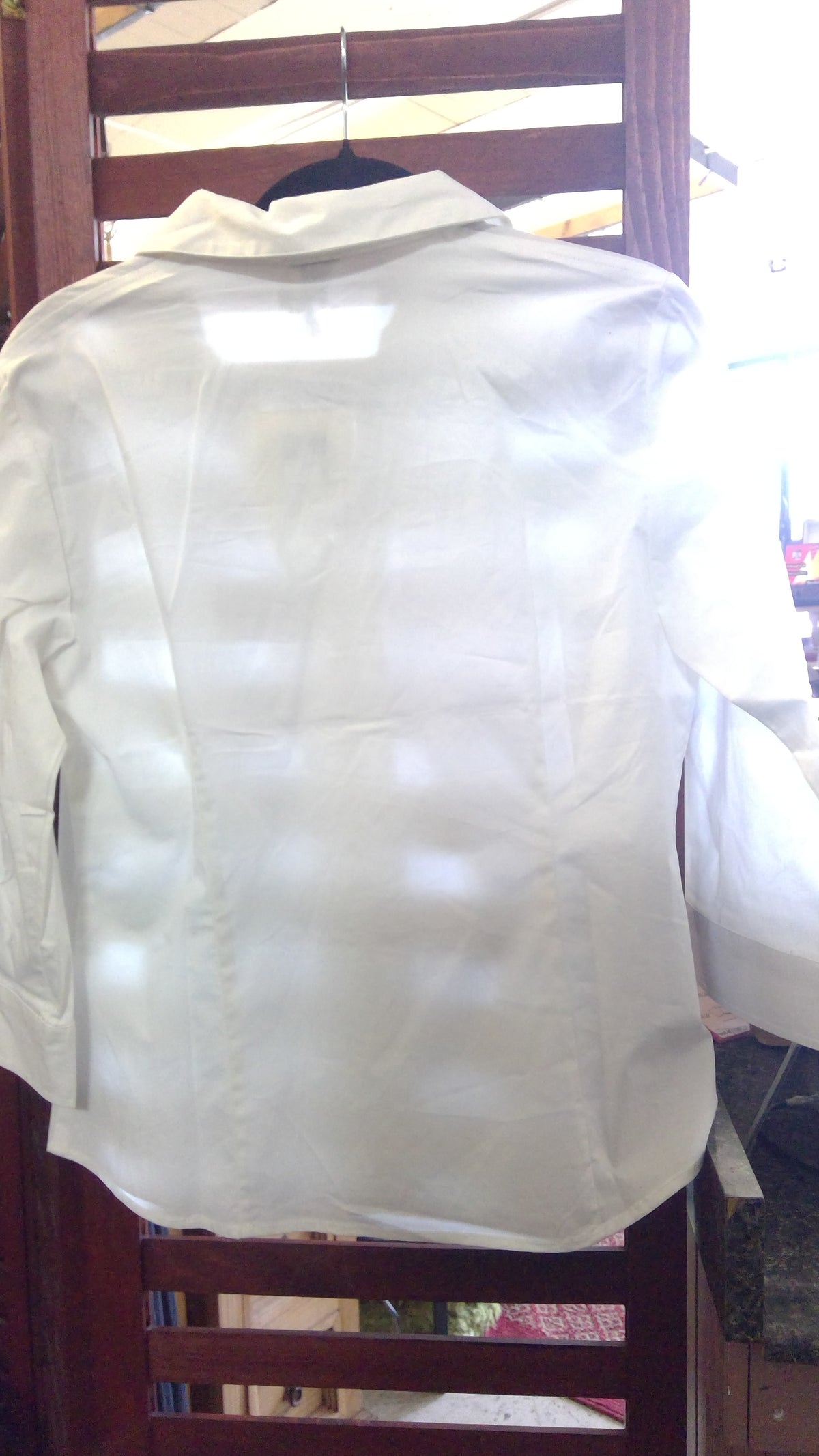 Anne Klein Classic White Long-Sleeve Button-Up Blouse – Size Small, NWT