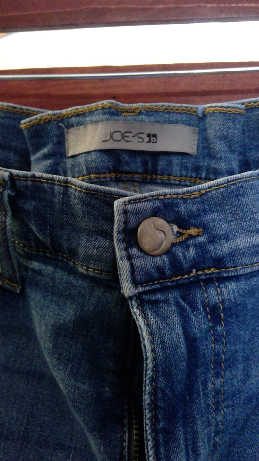 Joe’s Blue Jeans High-Waisted Straight-Leg Denim – Custom Hemmed