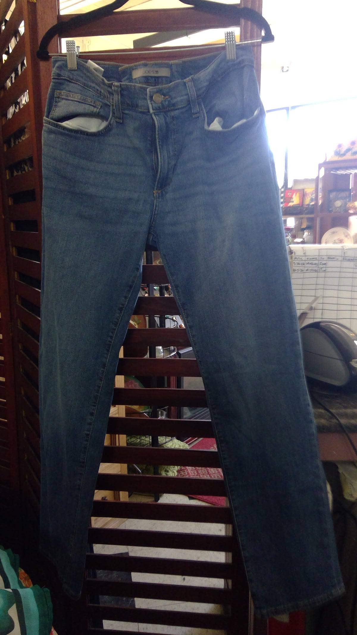Joe’s Blue Jeans High-Waisted Straight-Leg Denim – Custom Hemmed